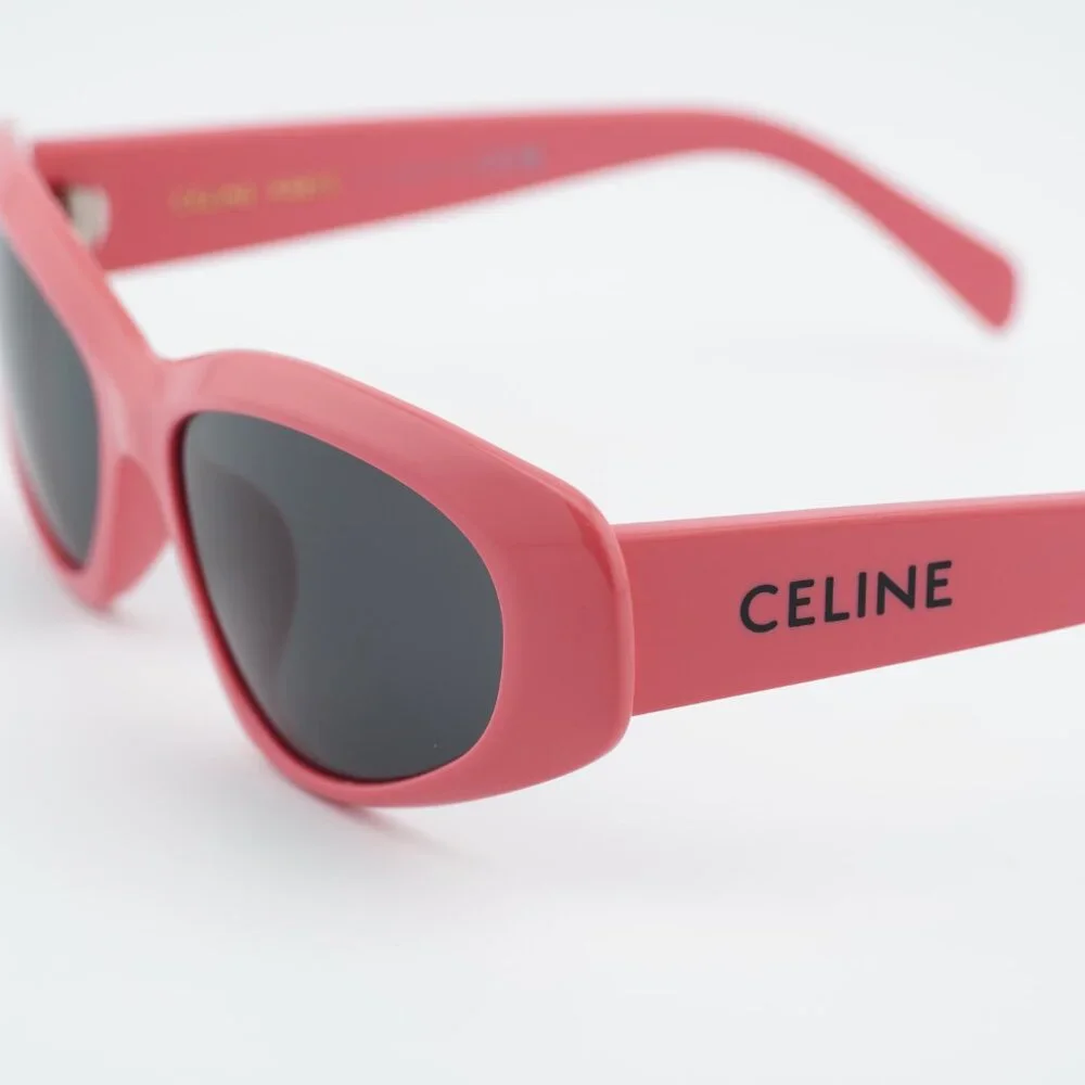 Celine CL40279U 72A Sunglasses Pink Cat Eye Frame, Grey Lenses - Picture 8 of 10